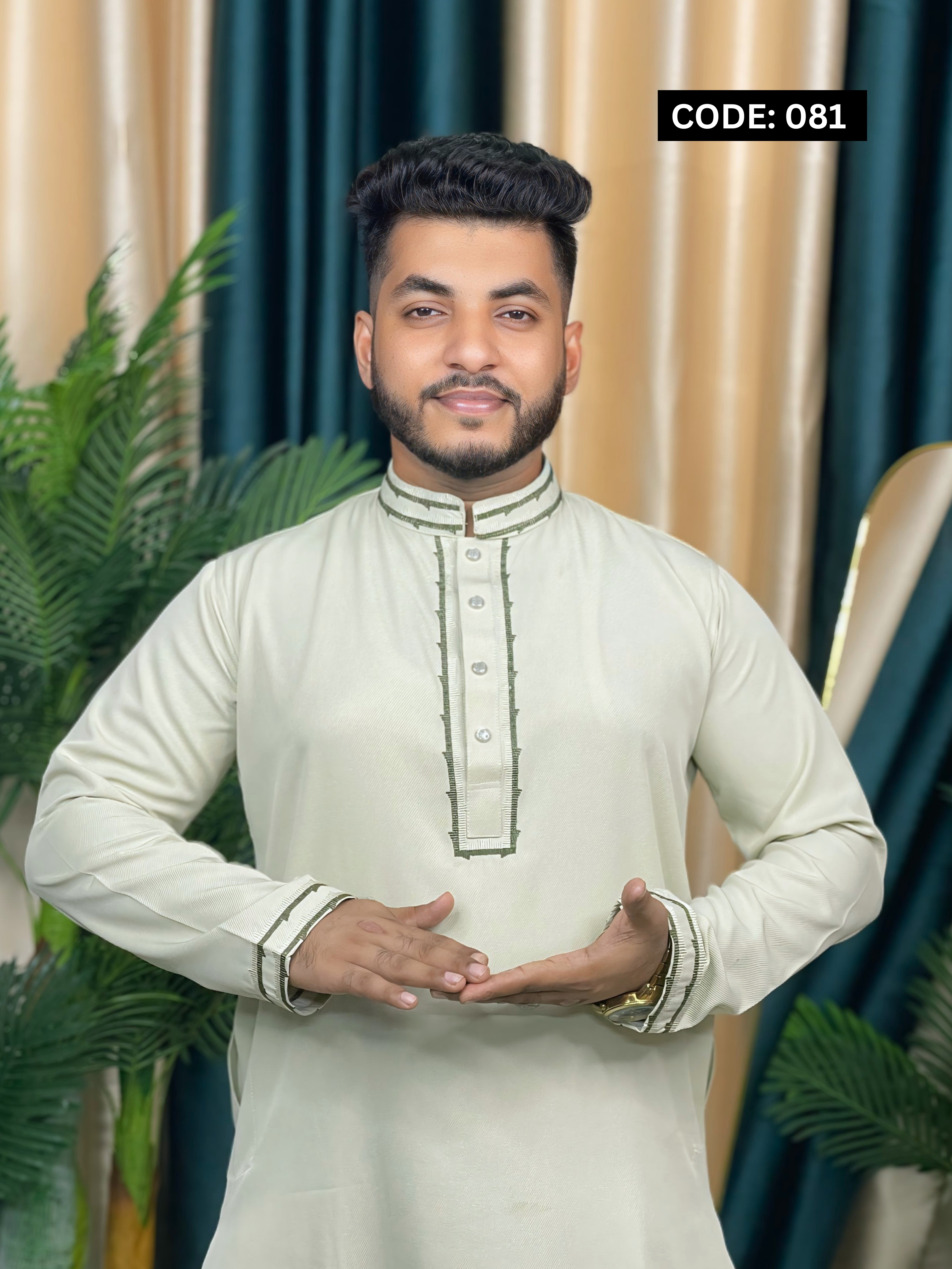 অরিজিনাল ইম্পোর্টেড চেলি স্টিচ পাঞ্জাবী (Code: 081)