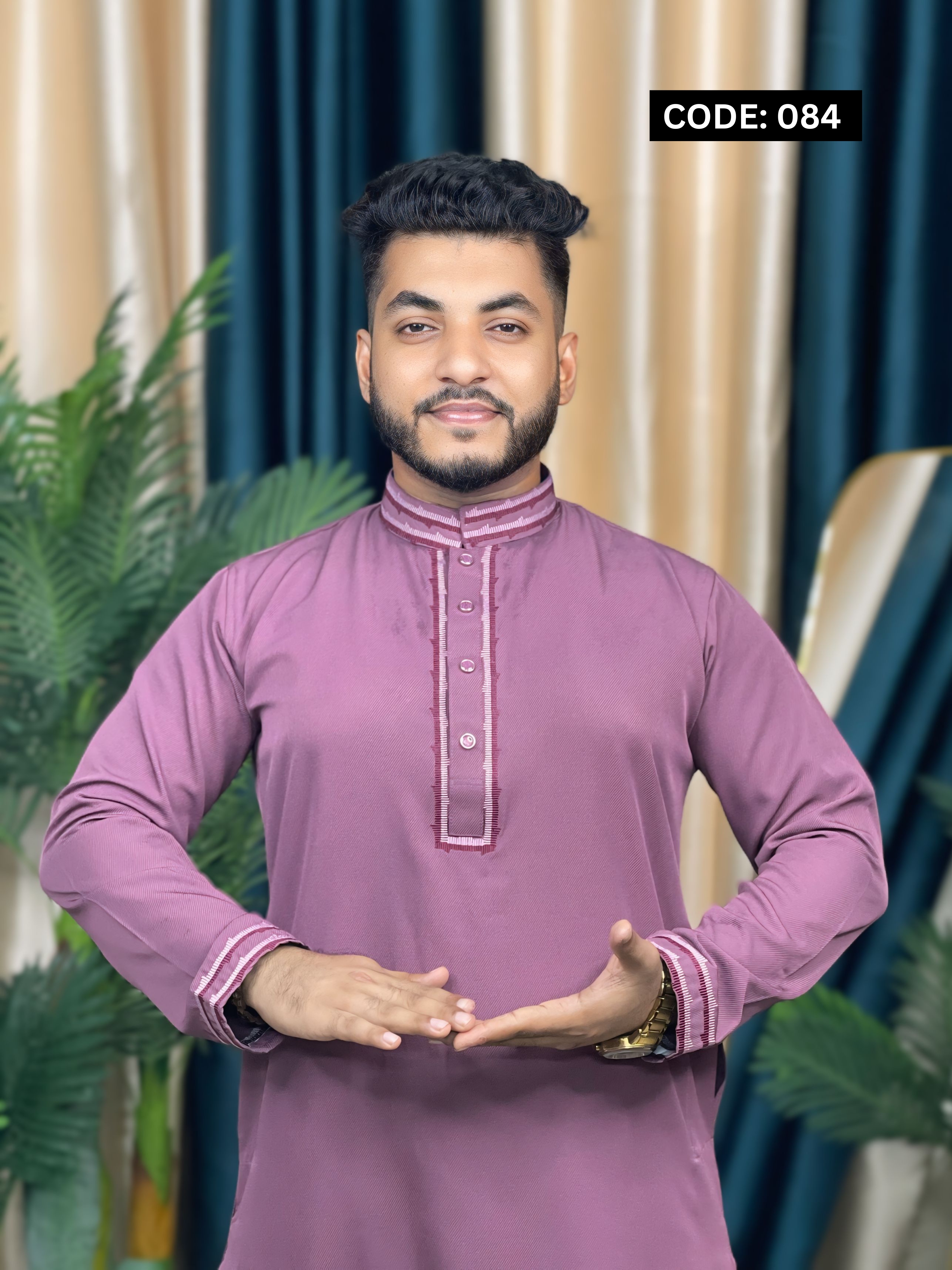 অরিজিনাল ইম্পোর্টেড চেলি স্টিচ পাঞ্জাবী (Code: 084)